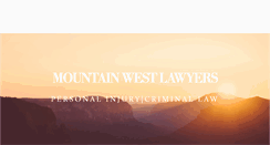 Desktop Screenshot of mountainwestlawyers.com