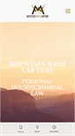 Mobile Screenshot of mountainwestlawyers.com